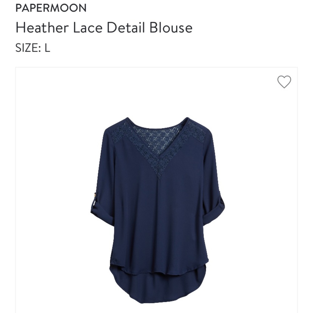 EUC Papermoon top in navy from Stitch Fix